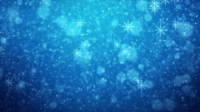 Video Animation - Partikel, Bokeh, Hintergrund, blau