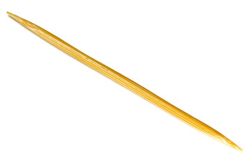 Bamboo toothpicks isolated on white background. wooden toothpick isolated on white background
