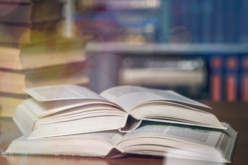 Wooden judge gavel on blurred background close-up view