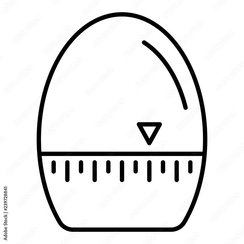 Poster egg timer icon. outline egg timer vector icon for web design isolated on white background