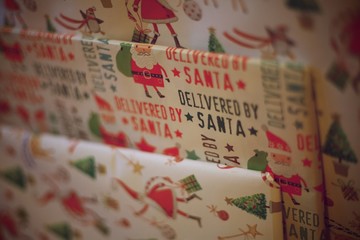 Santa wrapping paper