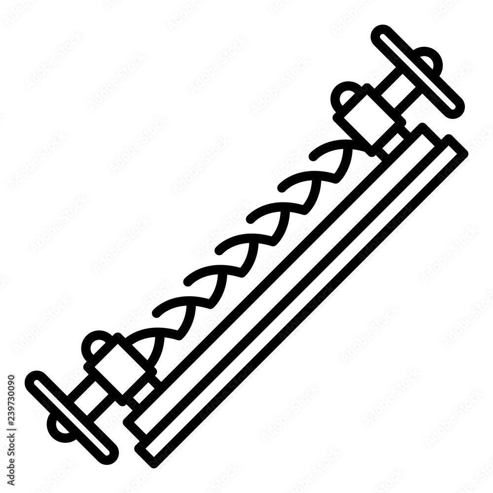 Poster blacksmith tool icon. outline blacksmith tool vector icon for web design isolated on white backgroun