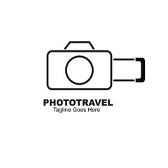 Photo travel logo design.