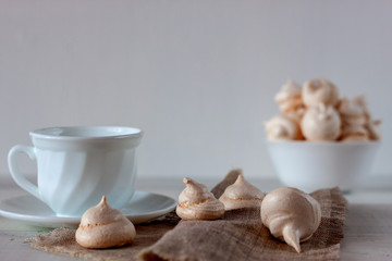 Bizet in the bowl. White buzed pattern. Bized texture.