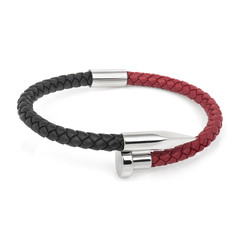 Fashion male bracelet isolated on white