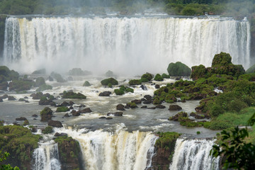 Iguazu Falls, One of the New Seven Wonders of Nature, in Brazil and Argentina