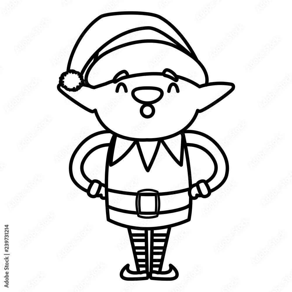 Poster christmas elf design