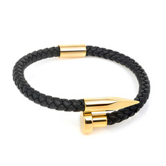 Fashion male bracelet isolated on white