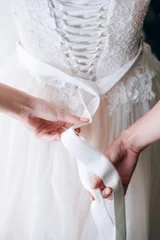 Foto op Plexiglas lacing bridesmaid dresses © Mikhaylovskiy 