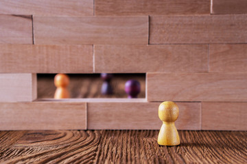 The concept of misunderstanding, a barrier in relations, denial of society.