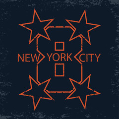 T-shirt  New York, sport design, new york fashion