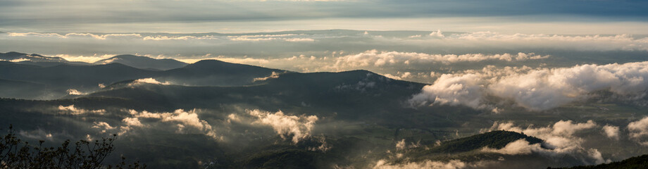 sunrise in the mountains