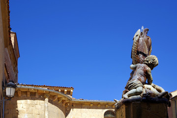 Obraz premium Segovia Cathedral is a Gothic-style Roman Catholic cathedral in Spain, Europe