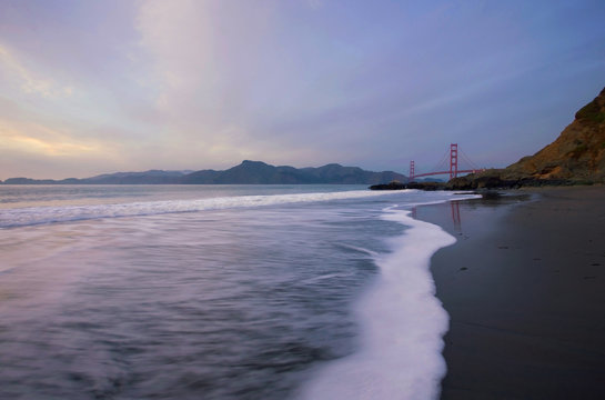 Golden Gate Bridge at Sunset, California - Powered by Adobe
