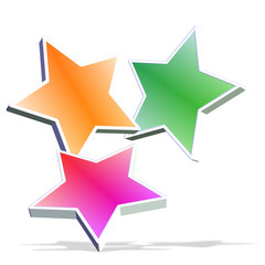 Bunte fallende Sterne