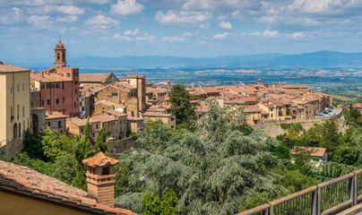Obraz premium Montepulciano, famous medieval town in the Province of Siena. Tuscany, Italy.