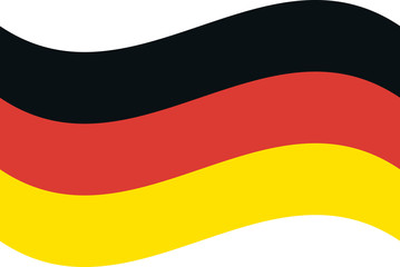 Naklejka premium Germany flag, official colors and proportion correctly. National Germany flag.
