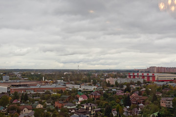 aerial view of the city