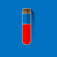 test tube icon, laboratory vector, Medicine symbol