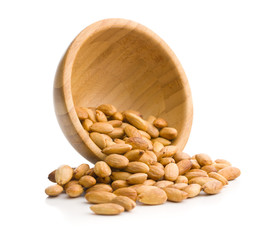 Salty roasted almonds.