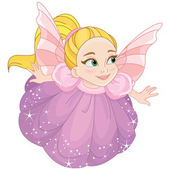 Cute little fairy girl