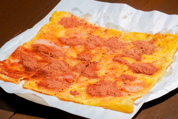 Roti with chocolate sauce