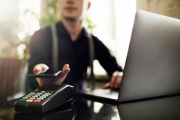 Mobile payments shopping and banking payment,