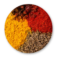 texture from a variety of spices closeup.seasoning for pilaf