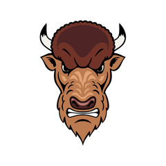 bison head graphic element