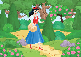 Cute Girl in the forest