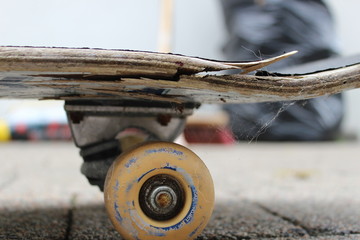 My broken skateboard