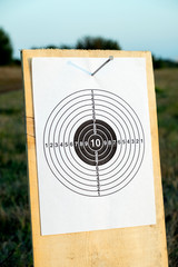target for shooting outdoors