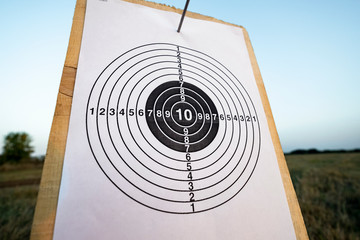 target for shooting outdoors