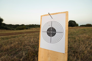 target for shooting outdoors