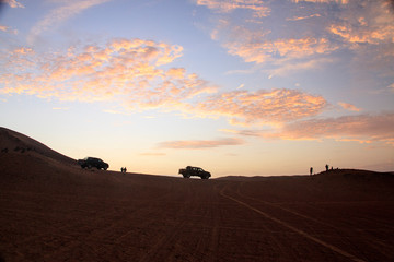 Obraz premium The desert in Paracas in Peru. Sun sea and sand