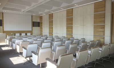 Fototapeta premium conference room, meeting room, interior visualization, 3D illustration