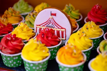 easter cake with eggs and flowers