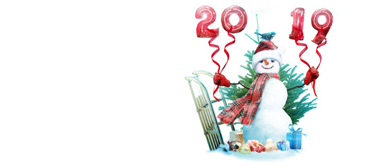 Schneemann - Weihnachtsmotiv