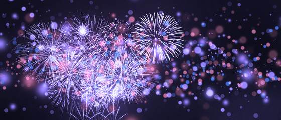 Fototapeta premium Wunderschönes Feuerwerk