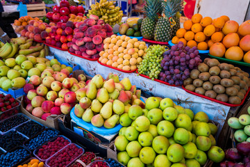 Fresh and organic vegetables at farmers market