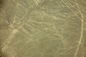 Aerial view of the Nazca lines in Peru