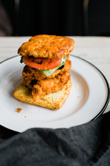 Fried Chicken Biscuit Sandwich