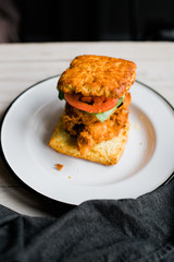 Fried Chicken Biscuit Sandwich