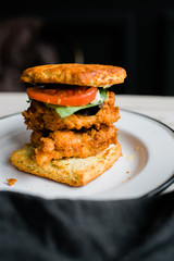 Fried Chicken Biscuit Sandwich