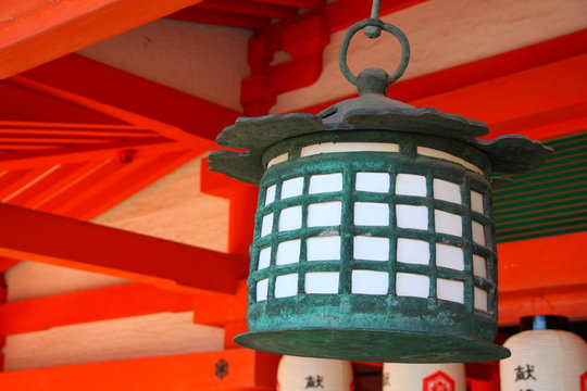 Itsukushima Shrine lantern, Japan