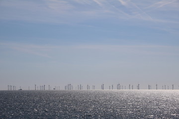 Environmentally friendly energy, Windturbines in Baltic Sea between Germany and Sweden