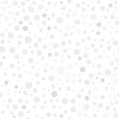 Seamless vector background with random light circles. Abstract ornament. Dotted abstract pattern