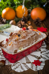 Traditional Christmas cake.