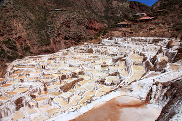 Saline of Cusco in Peru 4000 salt baths