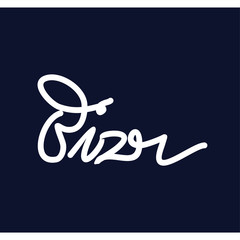 bizr text logotype logo vector template